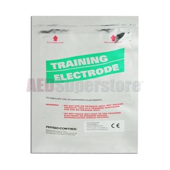 Defibrillation/ECG training electrodes