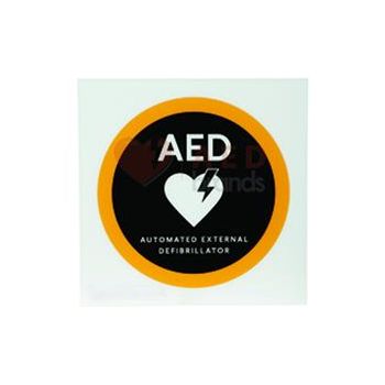 AED Location Sign - flat, 10" x 10", without Logo