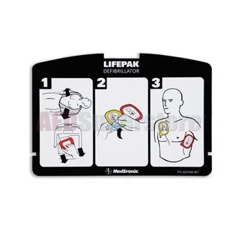 Quik reference Instruction Card for AED and CPR instruction