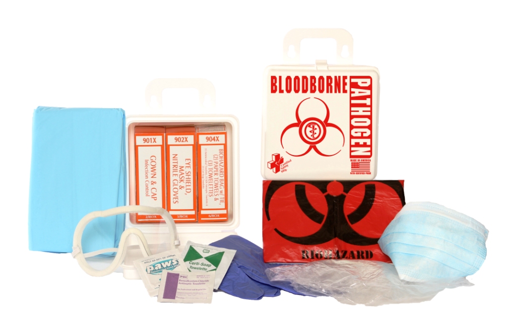 Bloodborne Pathogen - 6-Piece Kit (Poly White)