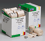 Elastic Bandage Wrap, w/ 2 Fasteners, Latex-Free 2" - 18 per box