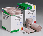 Elastic Bandage Wrap, w/ 2 Fasteners, Latex-Free 3" - 12 per box