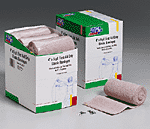 Elastic Bandage Wrap, w/ 2 Fasteners, Latex-Free 4" - 9 per box
