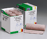 Elastic Bandage Wrap, w/ 2 Fasteners, Latex-Free 6" - 6 per box