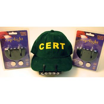 Clip on 5 LED light for hard hat & cap
