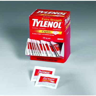 Extra Strength Tylenol - 100 Tablets per Dispenser Box