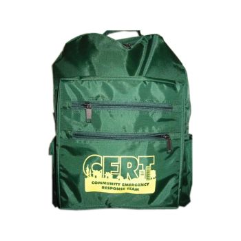 CERT Backpack -Green with  Logo