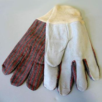 Work Gloves - Leather Palm